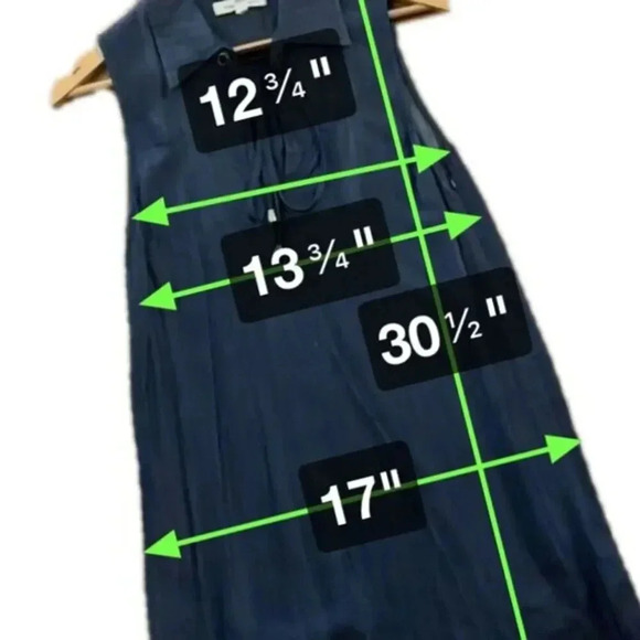 Honey Punch‎ Denim Shift Dress Size Small - Picture 4 of 4